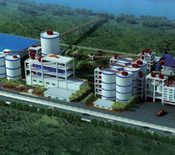 九江盤(pán)石 100 萬(wàn)噸 / 年水泥粉磨站